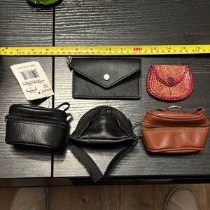 Bundle of 5 coin pouches/ card holder